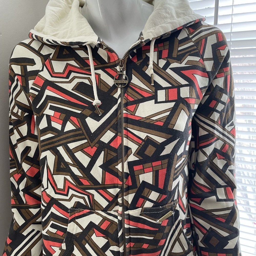 Volcom Colorful Geometric Pattern Youth Unisex Zi… - image 4